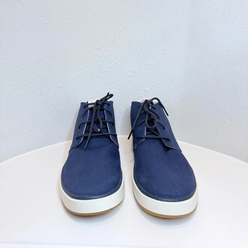 OluKai Papaku Men’s Navy Blue Canvas Chukka Boots Size 10.5 NEW
